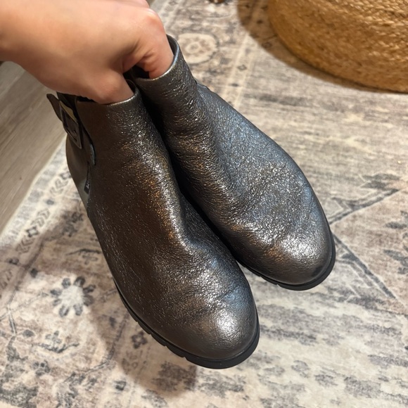 Mephisto leather metallic ankle boots size 6.5 - Picture 2 of 10